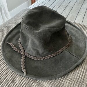 Free People Tennessee Suede Floppy Bucket Boho Festival Hat NWOT